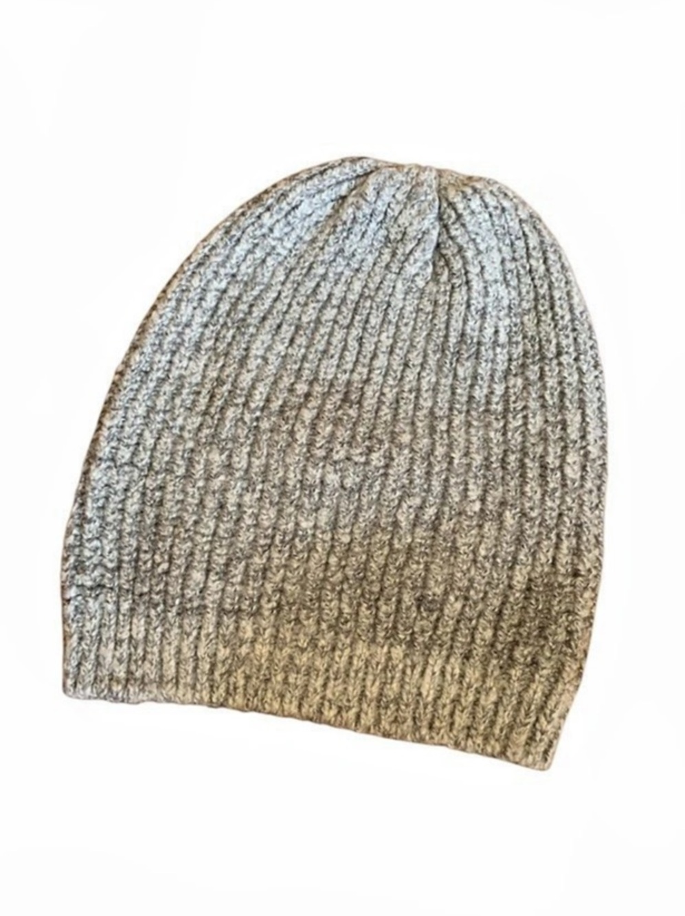 Women’s Halogen Ribbed Knit Beanie in Gray
